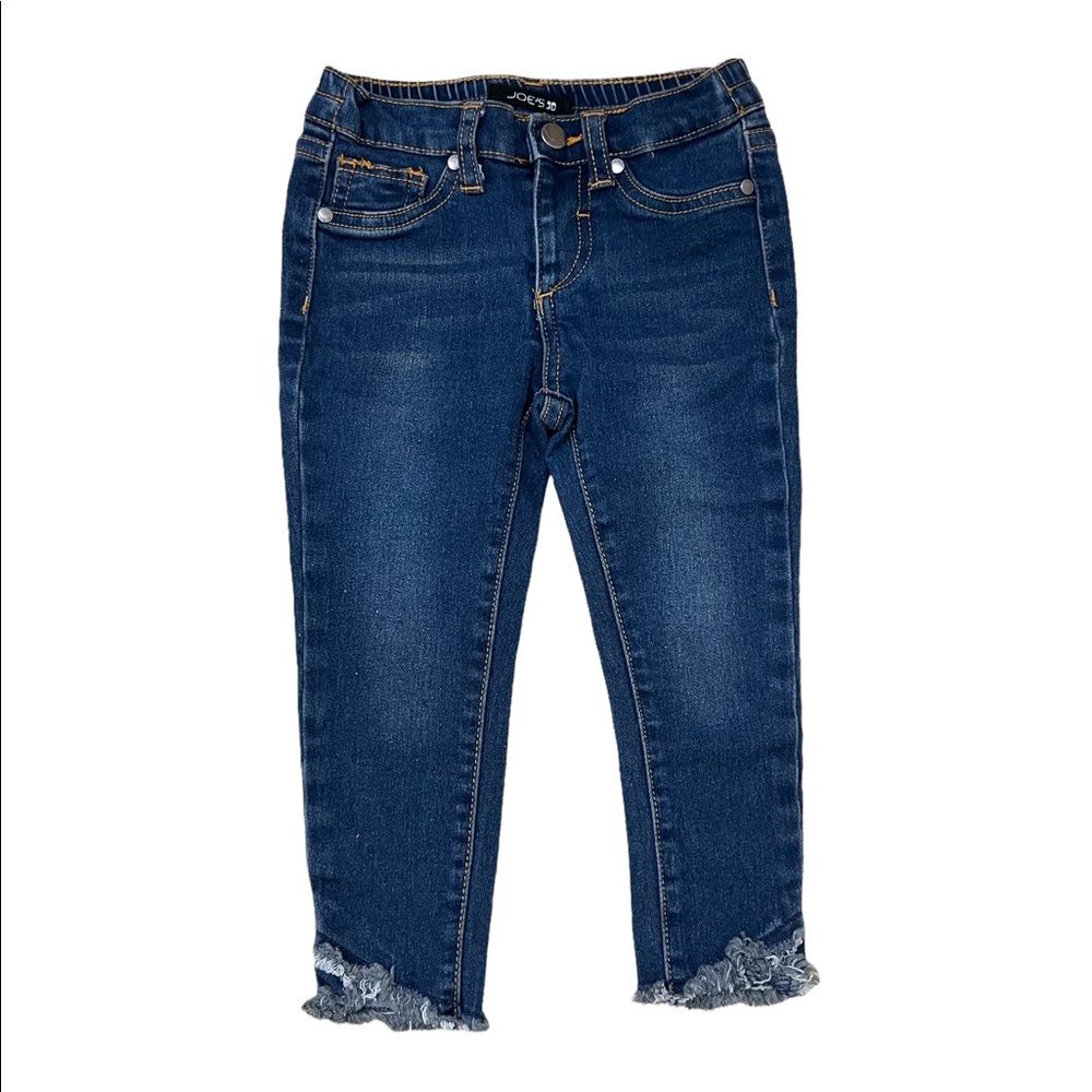 Joe’s Jeans Girls Dark Wash Deconstructed Jeans 24M Toddlers